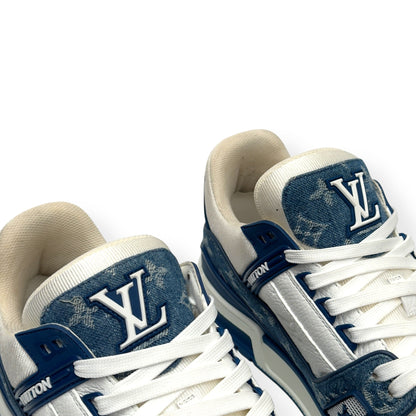 LOUIS VUITTON DENIM LV TRAINER BLUE UK8 | UK 8, Blue