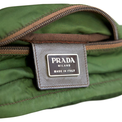 Prada Tessuto Nylon Multi-Pocket Khaki Green Rucksack