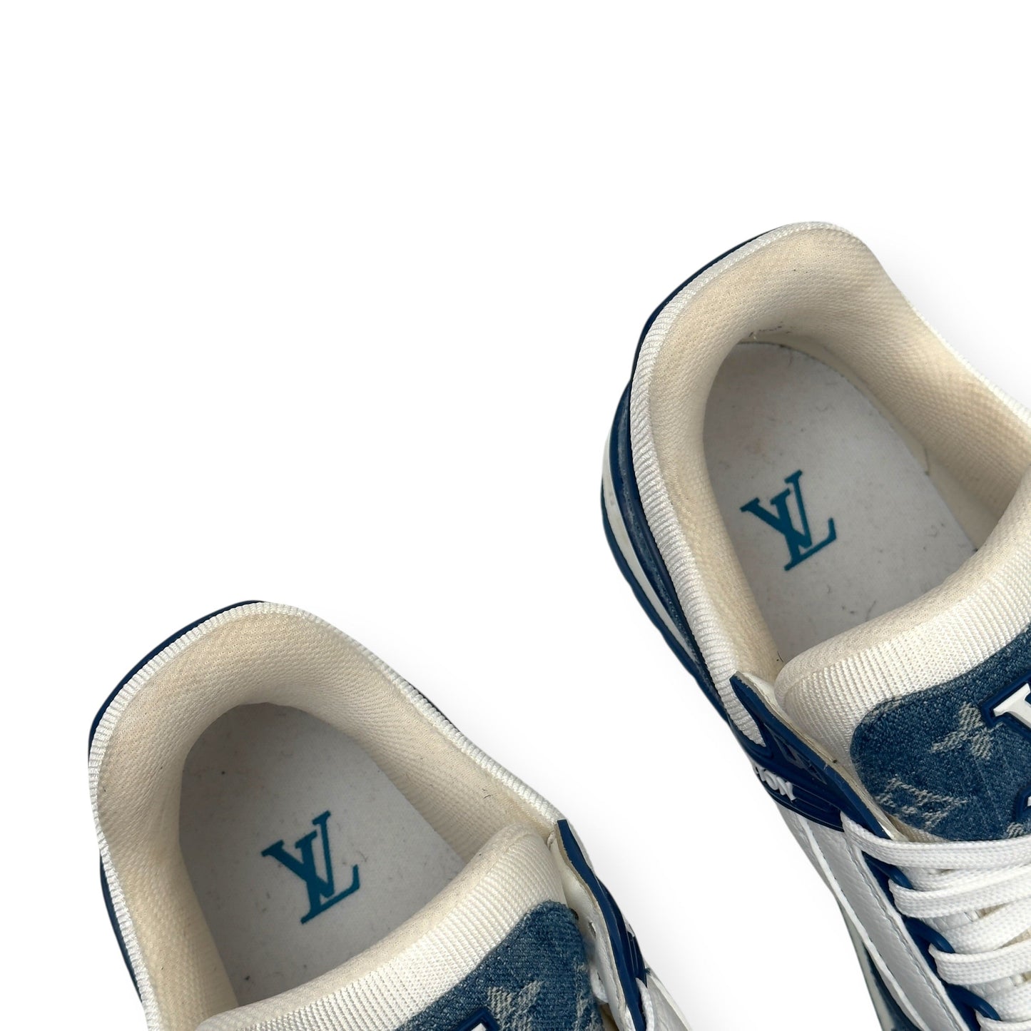 LOUIS VUITTON DENIM LV TRAINER BLUE UK8 | UK 8, Blue
