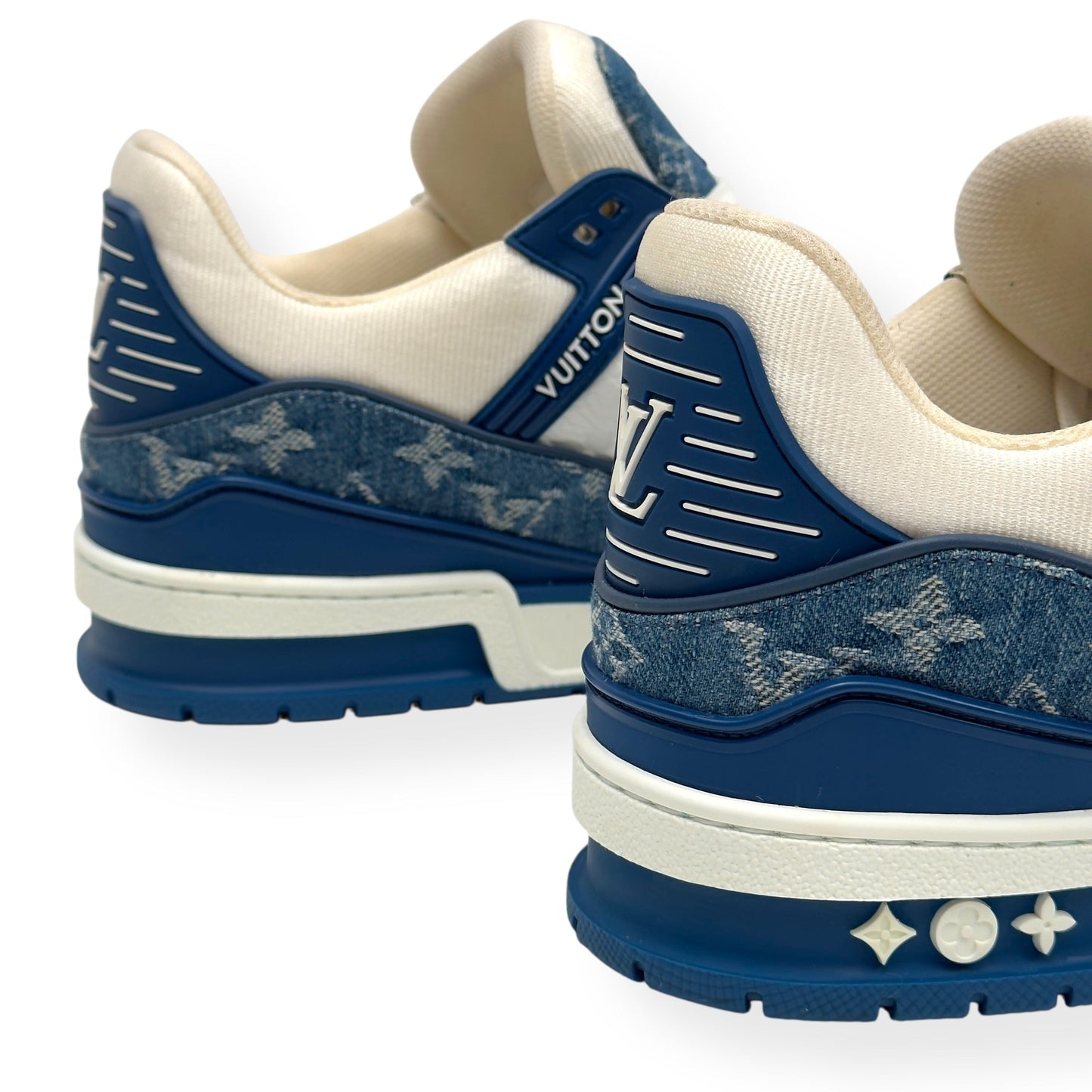 LOUIS VUITTON DENIM LV TRAINER BLUE UK8 | UK 8, Blue