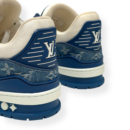 LOUIS VUITTON DENIM LV TRAINER BLUE UK8 | UK 8, Blue