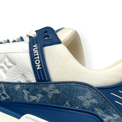 LOUIS VUITTON DENIM LV TRAINER BLUE UK8 | UK 8, Blue