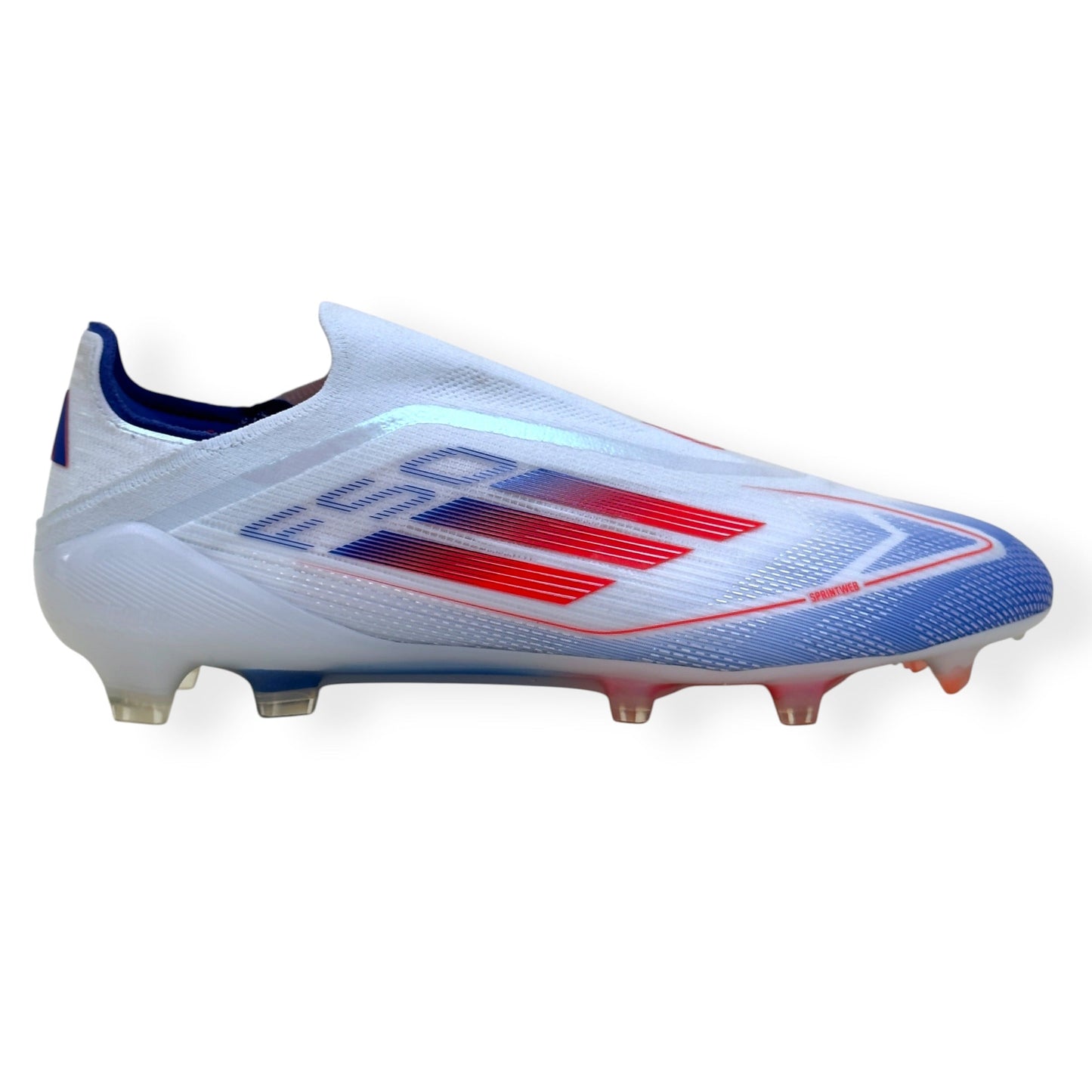 ADIDAS F50 ELITE LL FG FOOTBALL BOOTS WHITE / RED / BLUE UK10.5 | UK 10.5, Multicoloured