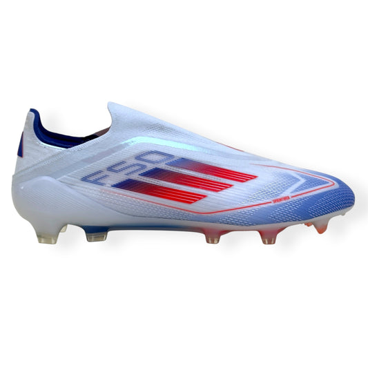 ADIDAS F50 ELITE LL FG FOOTBALL BOOTS WHITE / RED / BLUE UK10.5 | UK 10.5, Multicoloured