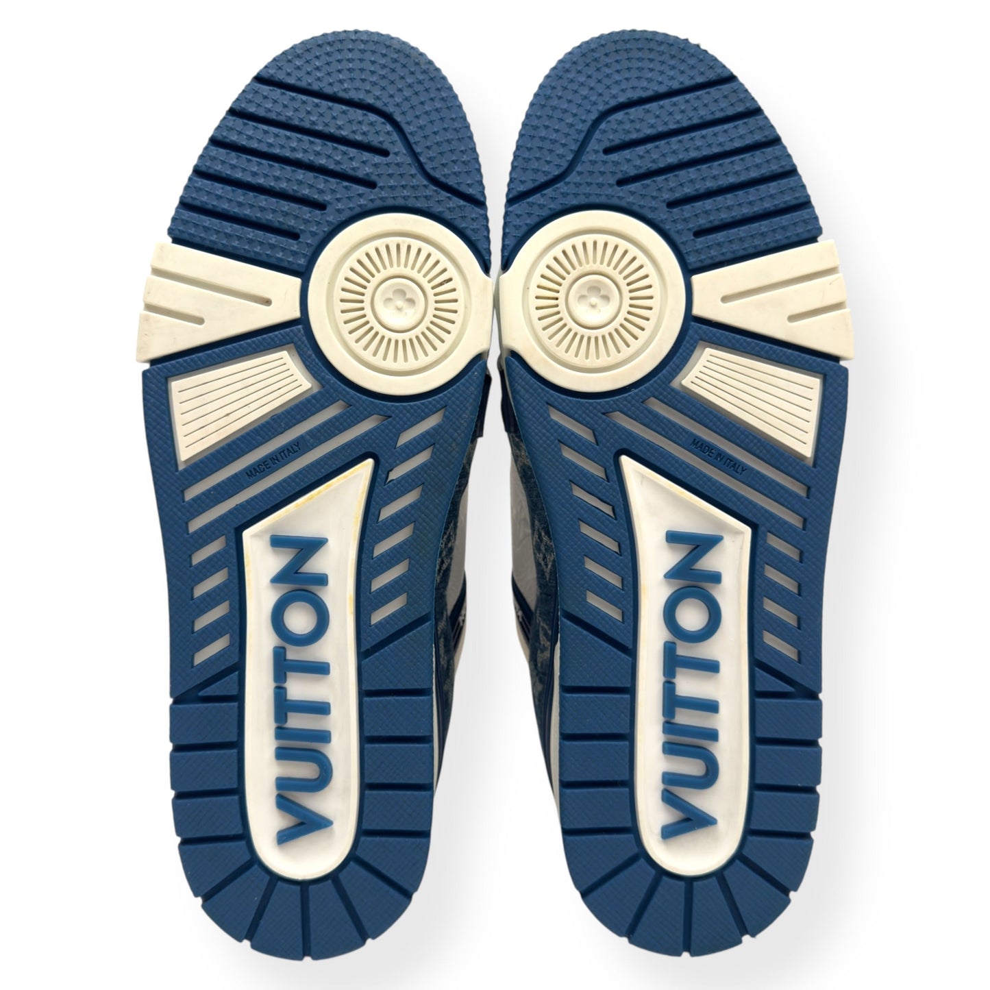 LOUIS VUITTON DENIM LV TRAINER BLUE UK8 | UK 8, Blue