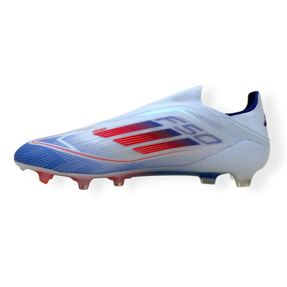 ADIDAS F50 ELITE LL FG FOOTBALL BOOTS WHITE / RED / BLUE UK10.5 | UK 10.5, Multicoloured