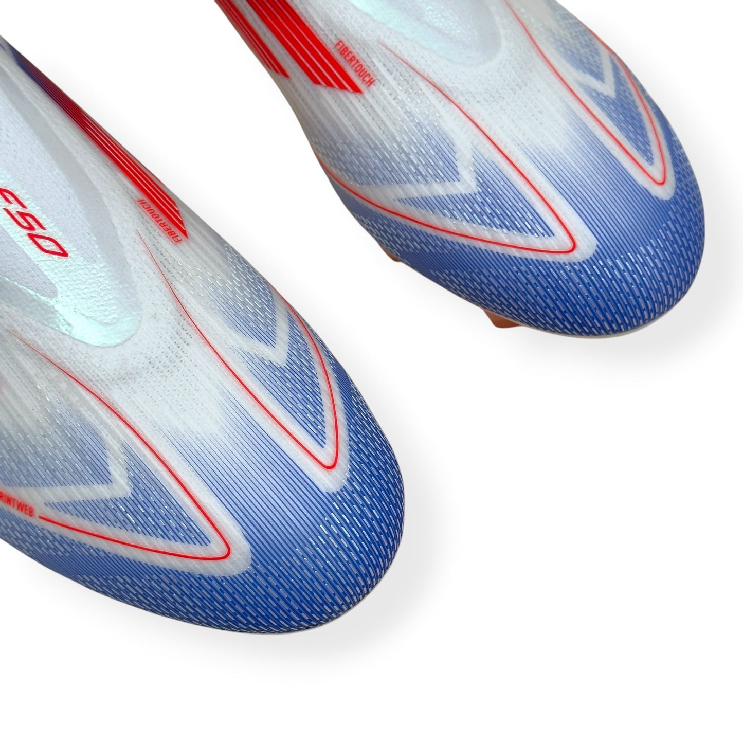 ADIDAS F50 ELITE LL FG FOOTBALL BOOTS WHITE / RED / BLUE UK10.5 | UK 10.5, Multicoloured