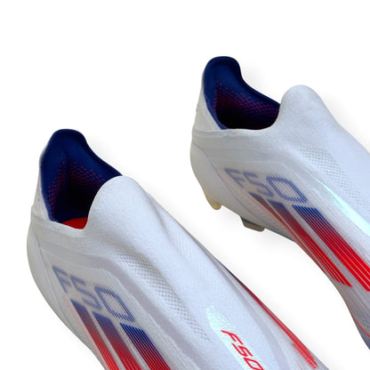 ADIDAS F50 ELITE LL FG FOOTBALL BOOTS WHITE / RED / BLUE UK10.5 | UK 10.5, Multicoloured
