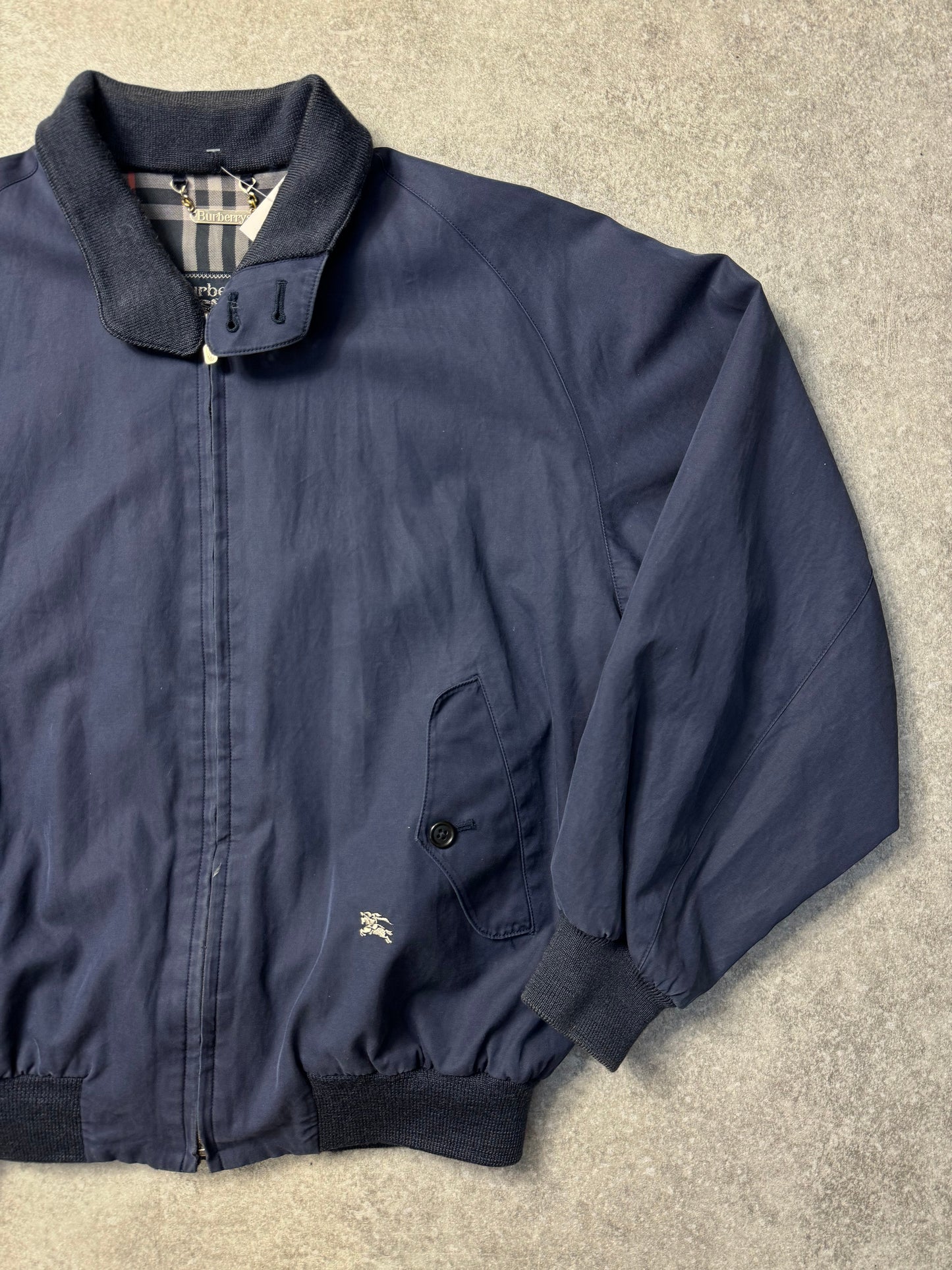 Burberry Nova Check Lined Harrington Jacket