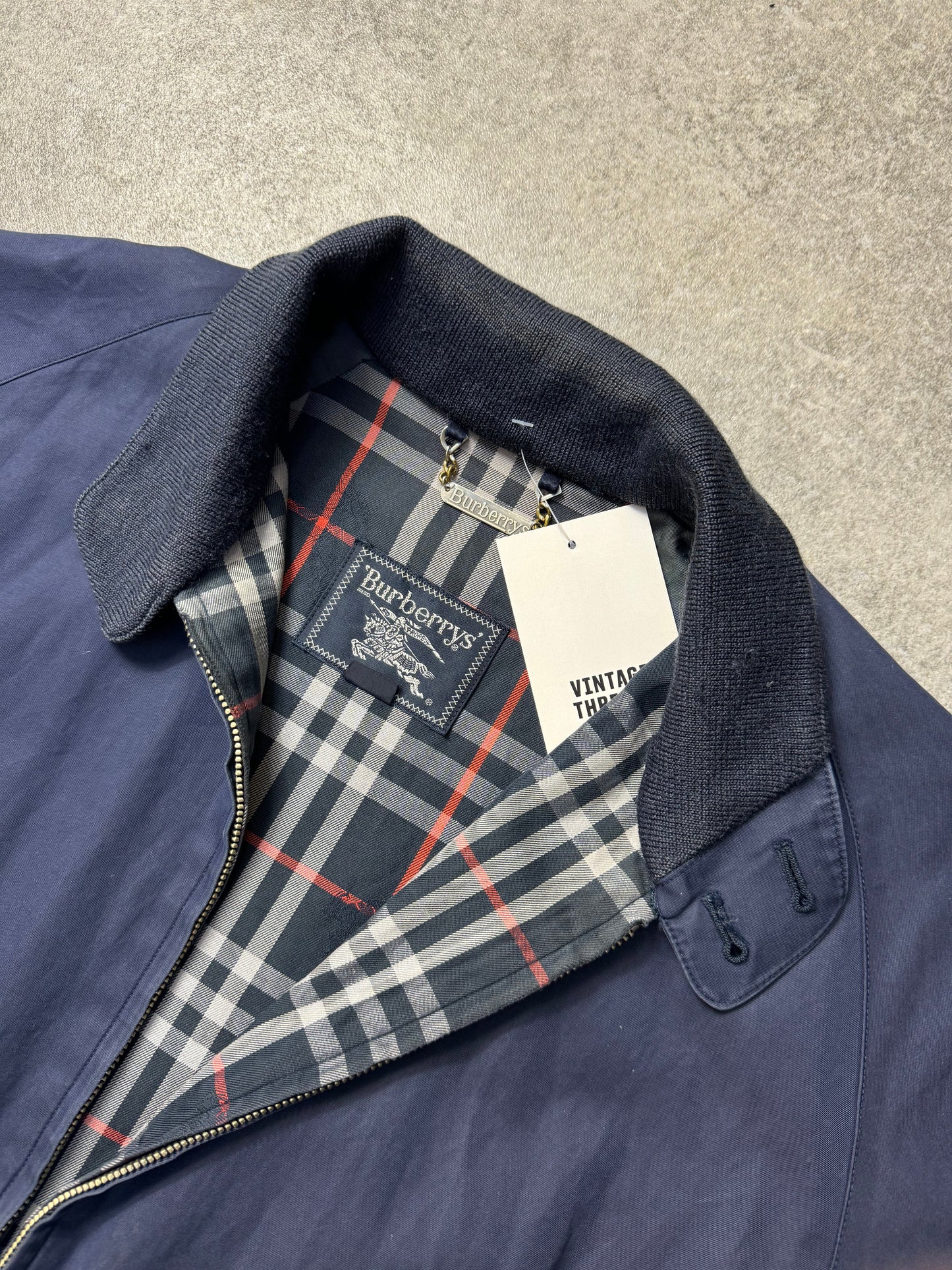 Burberry Nova Check Lined Harrington Jacket