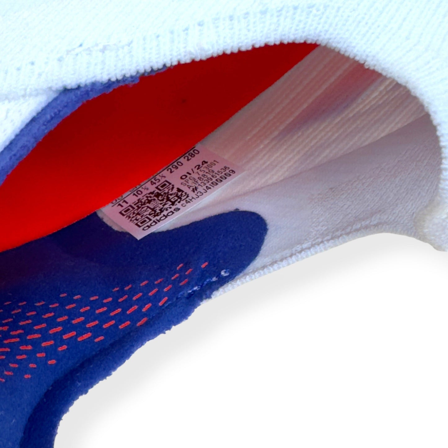 ADIDAS F50 ELITE LL FG FOOTBALL BOOTS WHITE / RED / BLUE UK10.5 | UK 10.5, Multicoloured