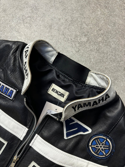 VT Rework: Yamaha VT Logo Cropped Leather Racing Jacket SC: 5782