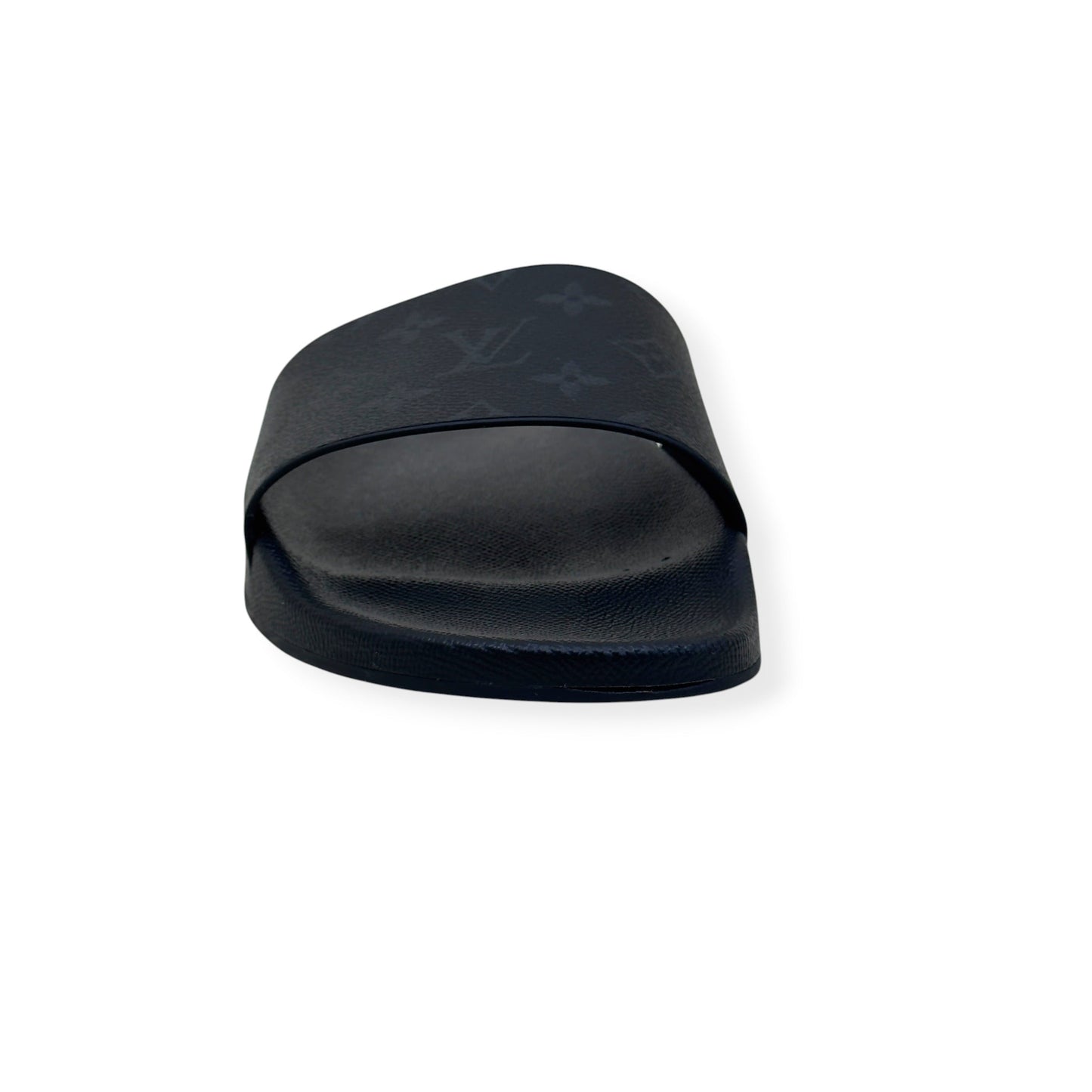 LOUIS VUITTON MONOGRAM ECLIPSE SLIDES BLACK UK10 | UK 10, Black