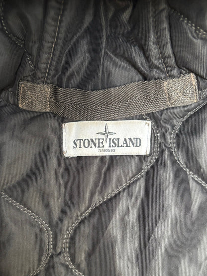 A/W 2013 Black Stone Island Mussola Gommata Hooded Jacket