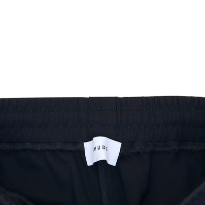 RHUDE TRAXEDO STRETCH-JERSEY SHORTS BLACK XS | XS, Black
