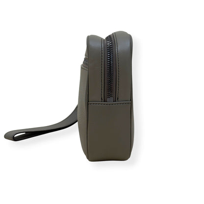 DIOR CD ICON GRAINED LEATHER ZIPPED POUCH TAUPE S | O/S, Taupe