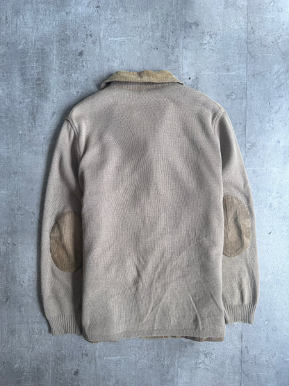 Burberry Corduroy Knit Sleeve Nova Check Lined Chore Jacket