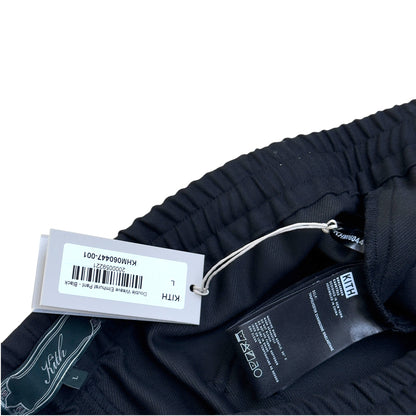 KITH DOUBLE WEAVE ELMHURST TRACK PANTS BLACK L | Large, Black