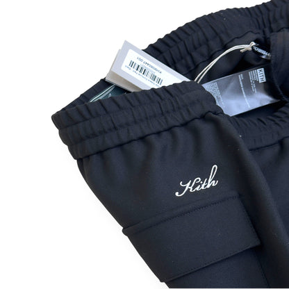 KITH DOUBLE WEAVE ELMHURST TRACK PANTS BLACK L | Large, Black