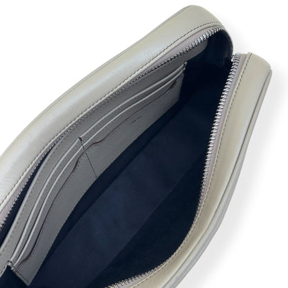 DIOR CD ICON GRAINED LEATHER ZIPPED POUCH TAUPE S | O/S, Taupe