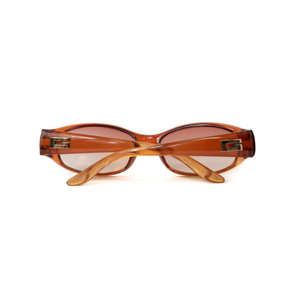 Gucci Transparent Rounded Orange Sunglasses