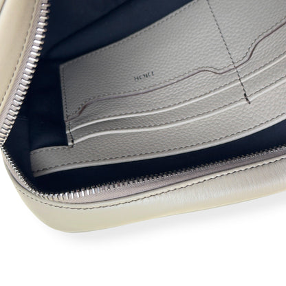 DIOR CD ICON GRAINED LEATHER ZIPPED POUCH TAUPE S | O/S, Taupe