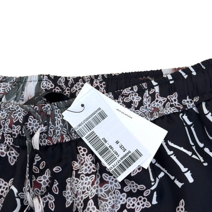 AMIRI HIBISCUS TIKI SILK SHORTS BLACK M | Medium, Black