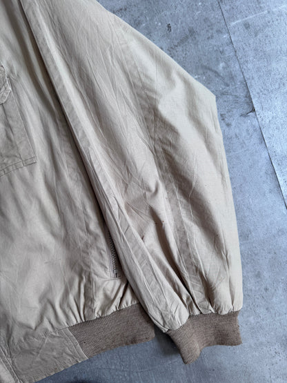 1980's Burberry Nova Check Lined Batsleeve Harrington Jacket