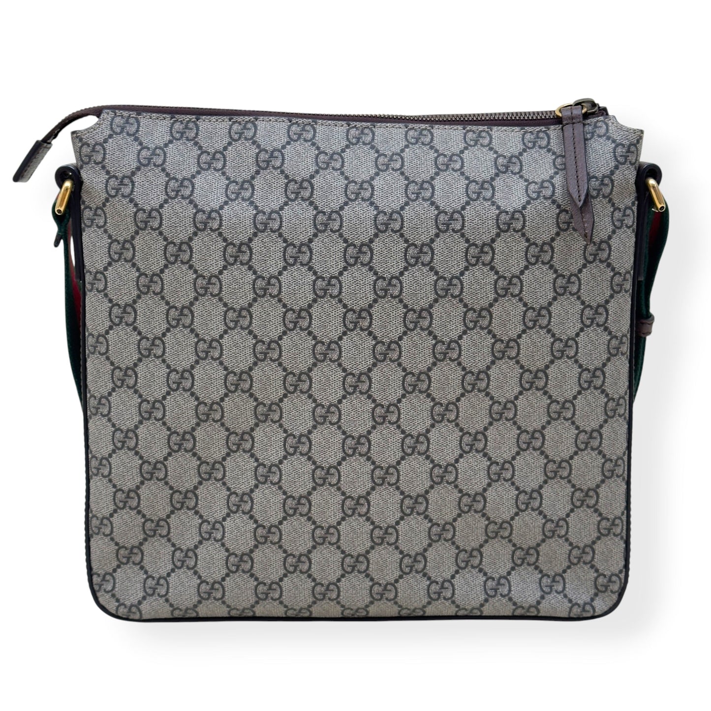 GUCCI COURRIER GG SUPREME PATCHES MESSENGER BAG BEIGE / MULTICOLOURED M | O/S, Beige