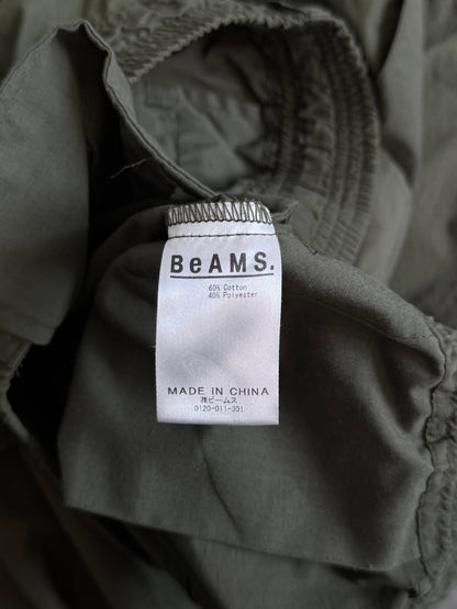 BEAMS Fresh Service Olive Utility Cargo Shorts