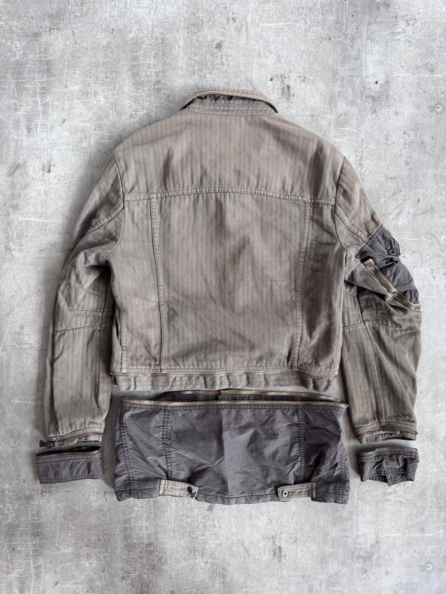 S/S 2003 Dolce & Gabbana Split Multi Zip Modular Utility Jacket