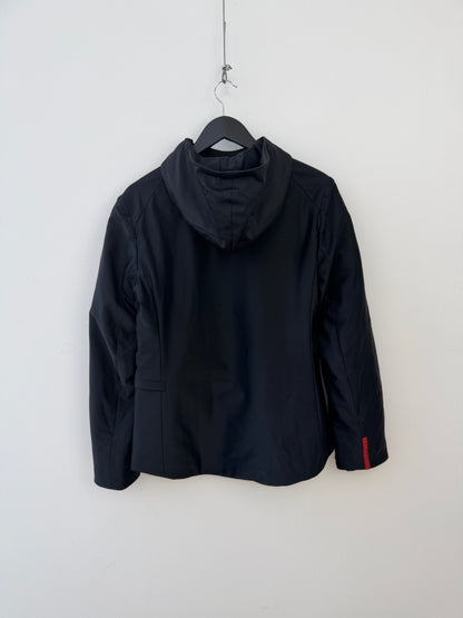 Prada Sport 00s Asymmetrical Technical Padded Jacket | Medium, Red