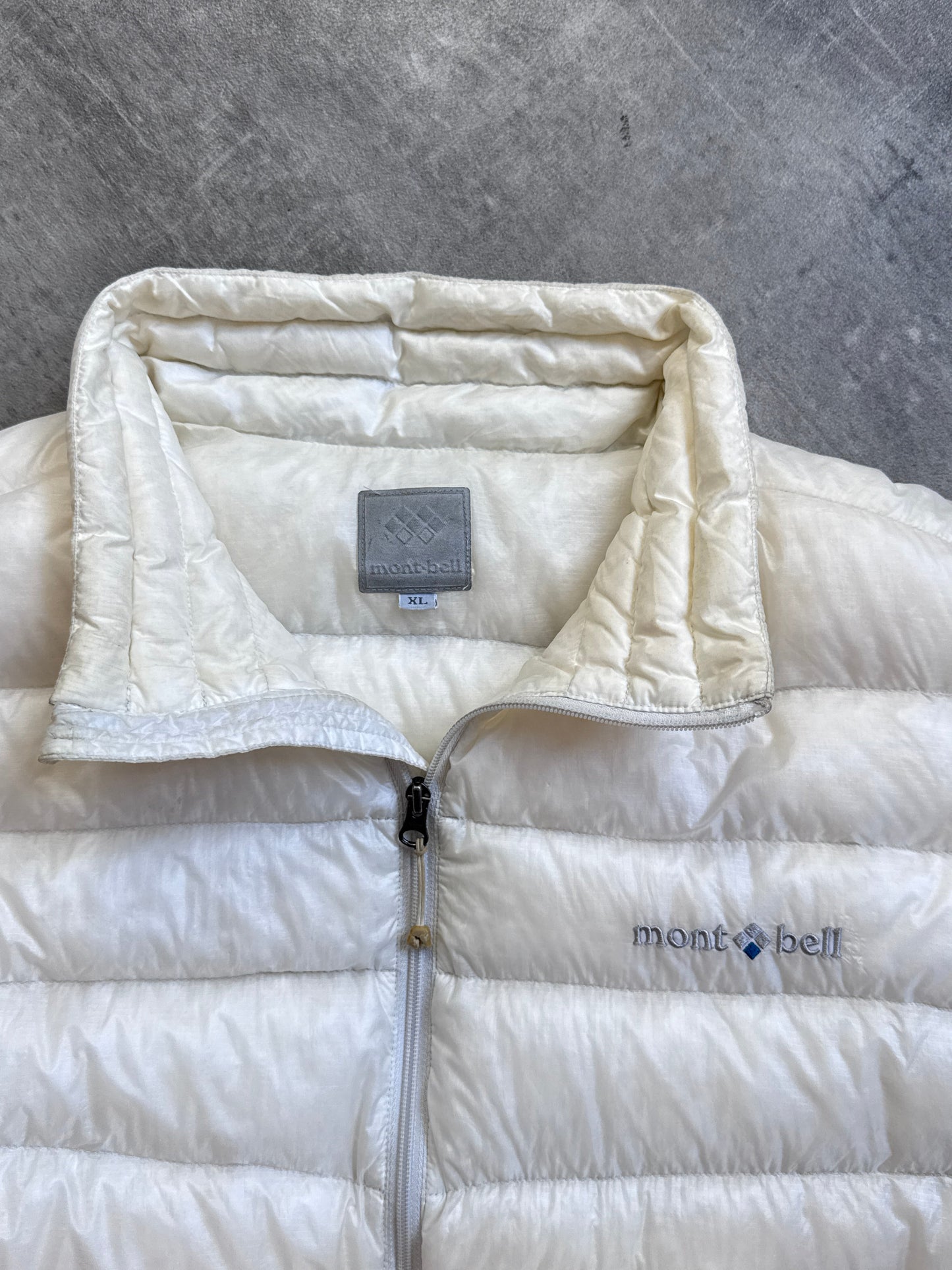 Montbell Cream Lightweight Down Puffer Jacket