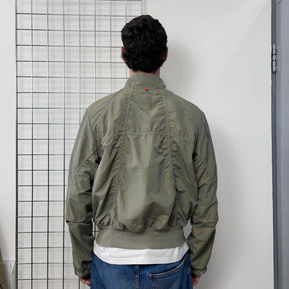 Hugo Boss Orange Grey 00s Nylon Vented Bomber Jacket | X-Large, Multicoloured