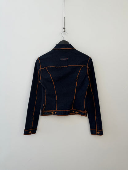 Jean Paul Gaultier 00s Exposed Seam Denim Jacket | O/S, Tan