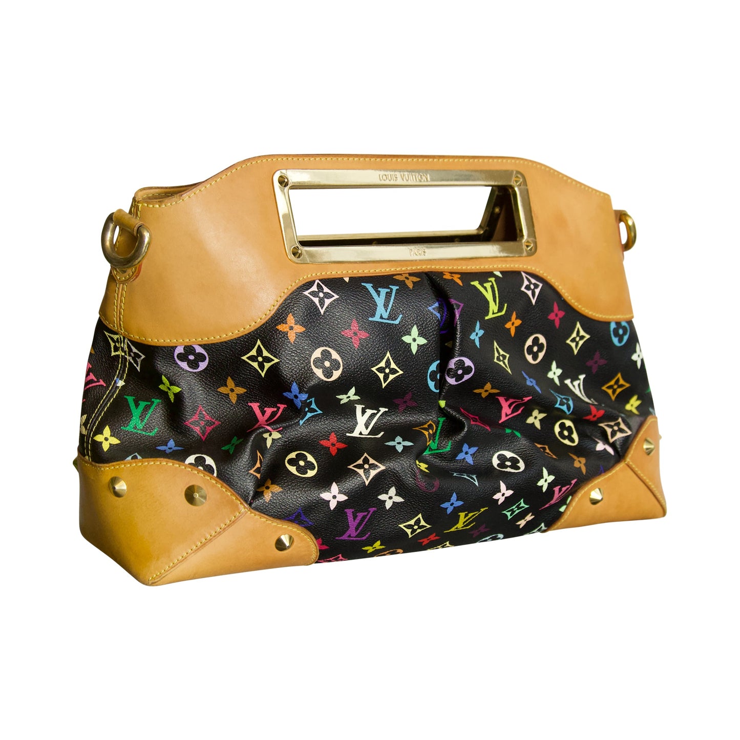 Louis Vuitton x Takashi Murakami 2009 Multicolour Monogram Judy MM Shoulder Bag
