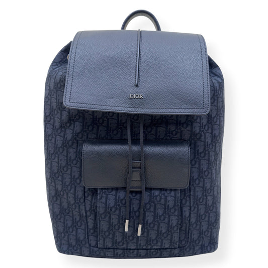 DIOR HIT THE ROAD OBLIQUE JACQUARD BACKPACK BLACK O/S | O/S, Black