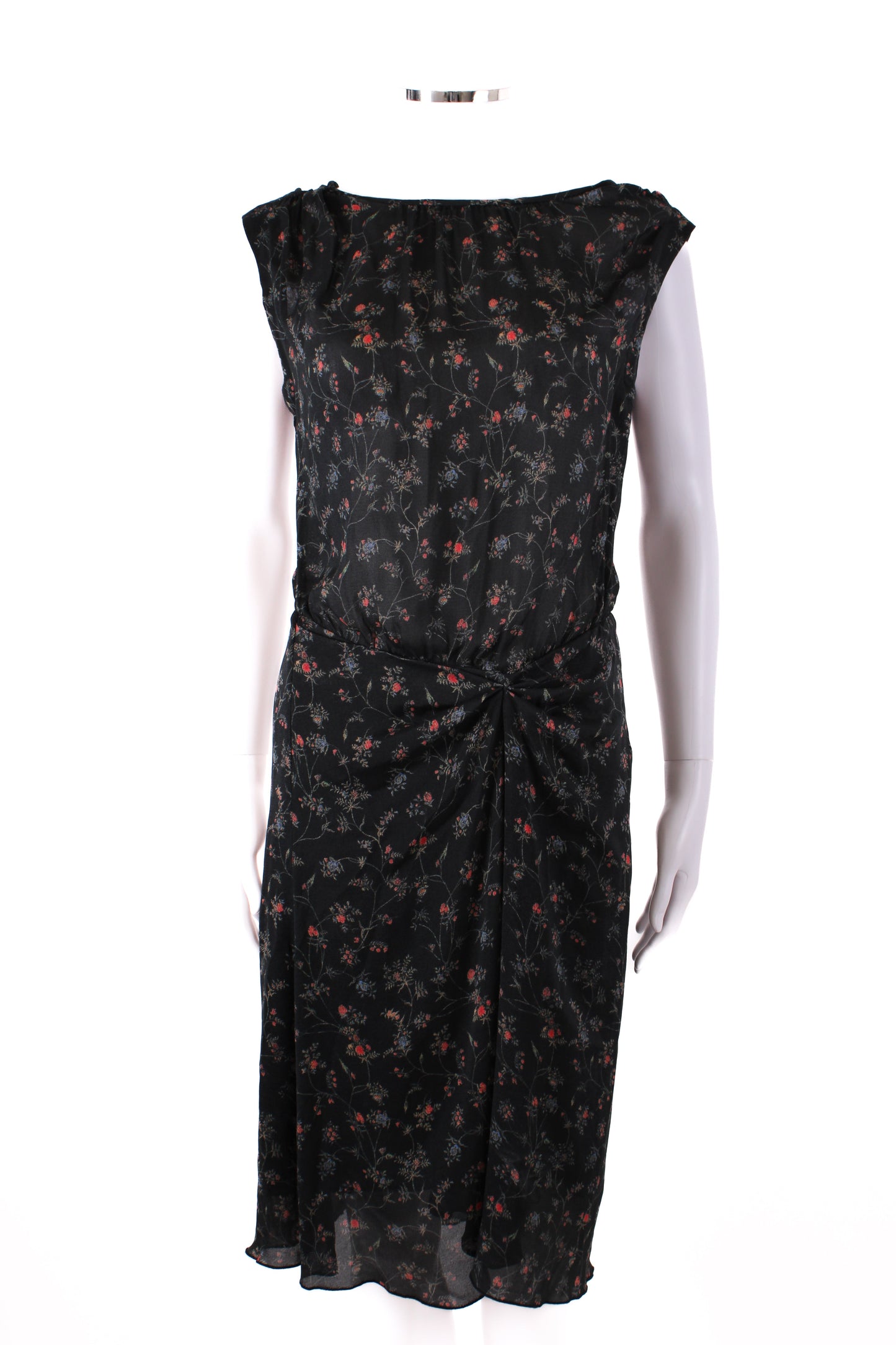 Isabel Marant S/S Floral Print Dress Black/ Red 10 | O/S, Black