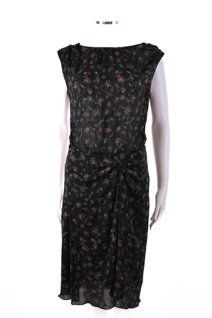 Isabel Marant S/S Floral Print Dress Black/ Red 10 | O/S, Black