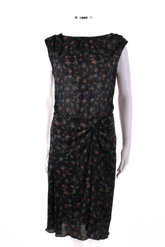 Isabel Marant S/S Floral Print Dress Black/ Red 10 | O/S, Black