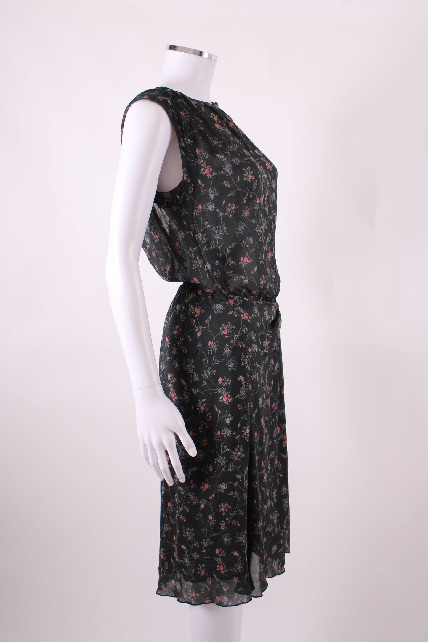 Isabel Marant S/S Floral Print Dress Black/ Red 10 | O/S, Black