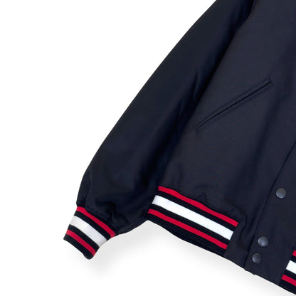 GIVENCHY EMBROIDERED LOGO JACKET BLACK / RED 54 / XL | XL, Black