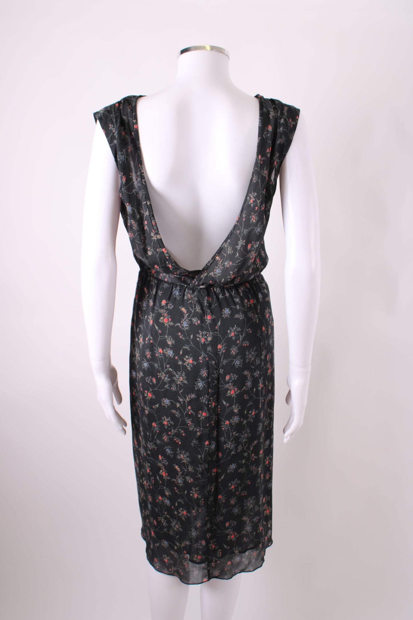 Isabel Marant S/S Floral Print Dress Black/ Red 10 | O/S, Black