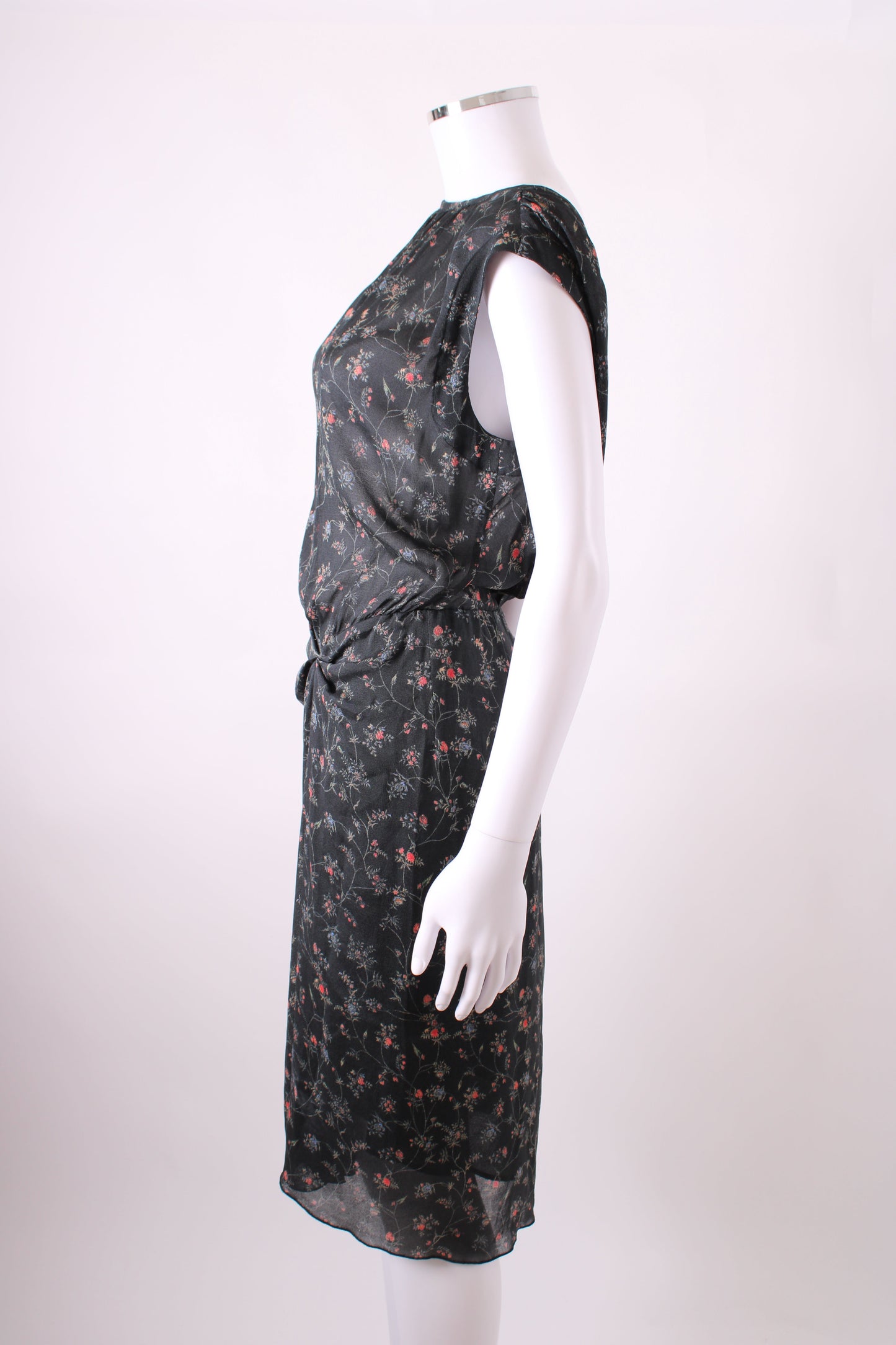 Isabel Marant S/S Floral Print Dress Black/ Red 10 | O/S, Black