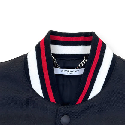 GIVENCHY EMBROIDERED LOGO JACKET BLACK / RED 54 / XL | XL, Black