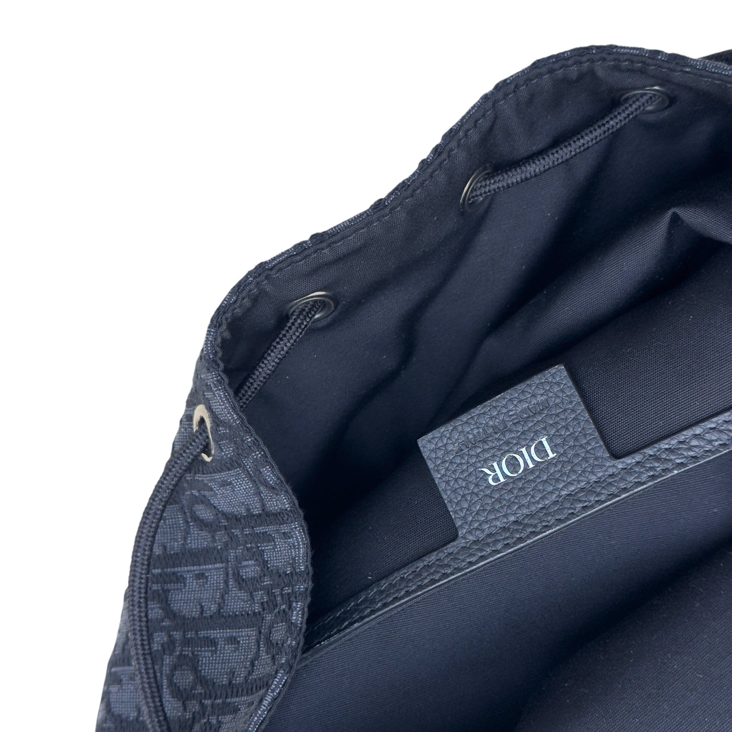 DIOR HIT THE ROAD OBLIQUE JACQUARD BACKPACK BLACK O/S | O/S, Black