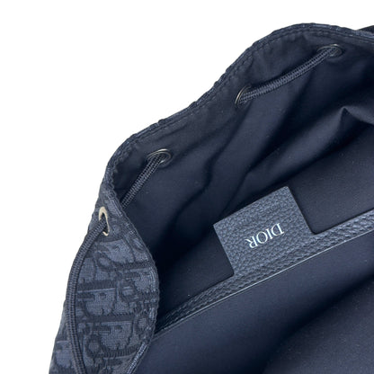 DIOR HIT THE ROAD OBLIQUE JACQUARD BACKPACK BLACK O/S | O/S, Black