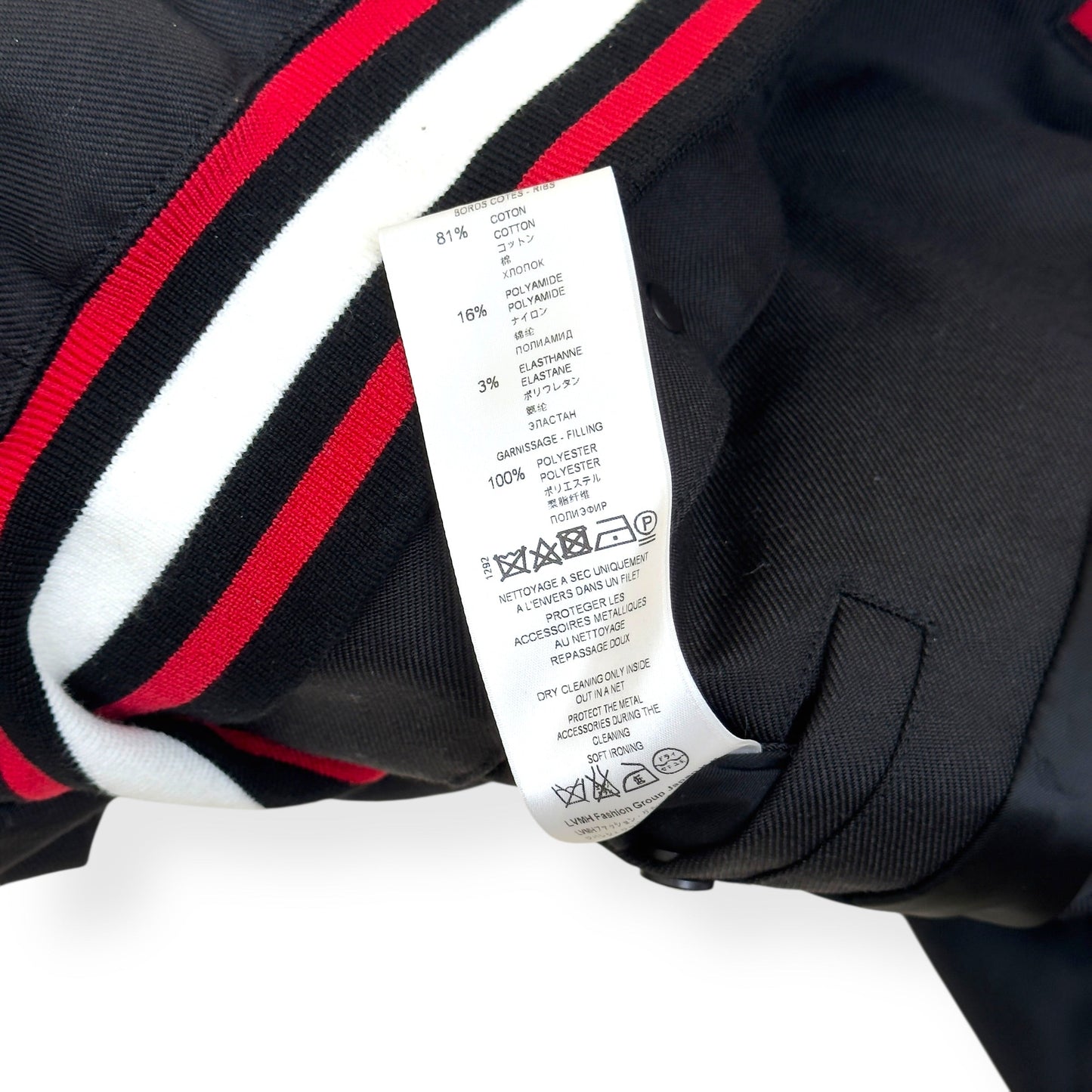 GIVENCHY EMBROIDERED LOGO JACKET BLACK / RED 54 / XL | XL, Black
