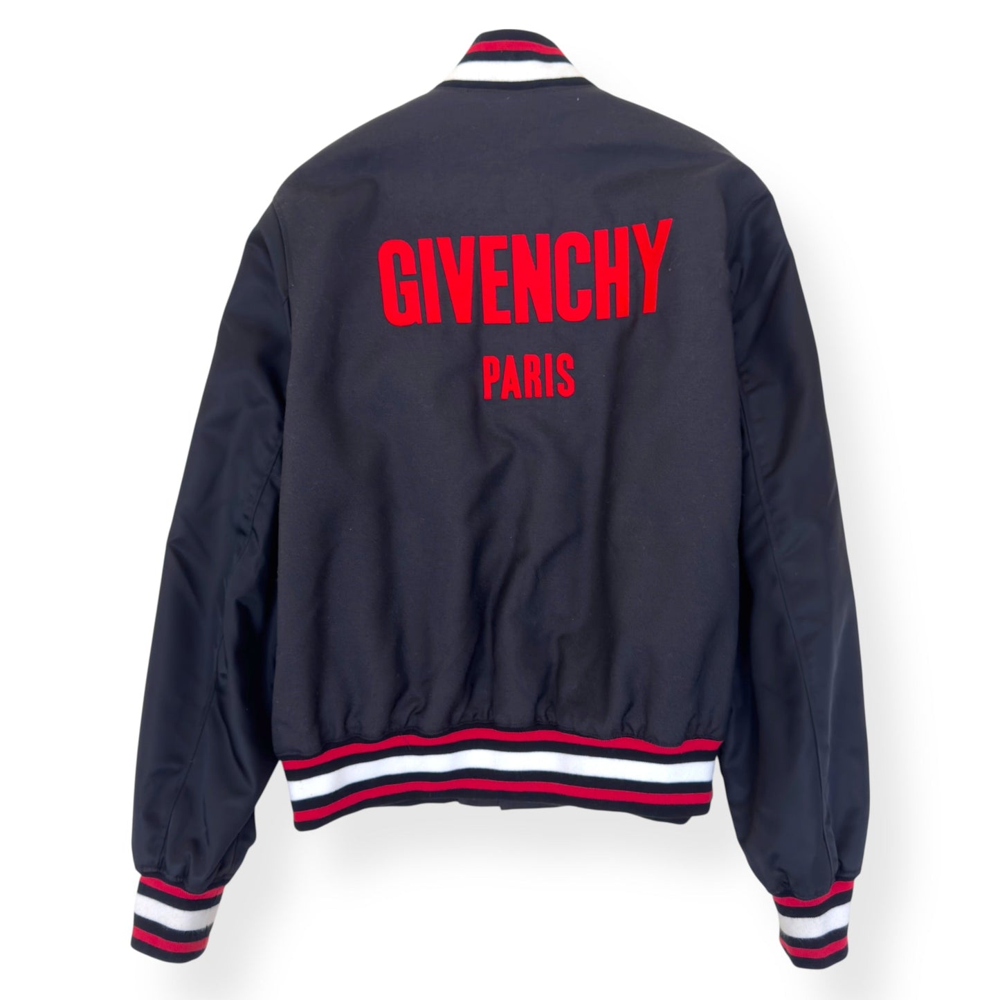 GIVENCHY EMBROIDERED LOGO JACKET BLACK / RED 54 / XL | XL, Black
