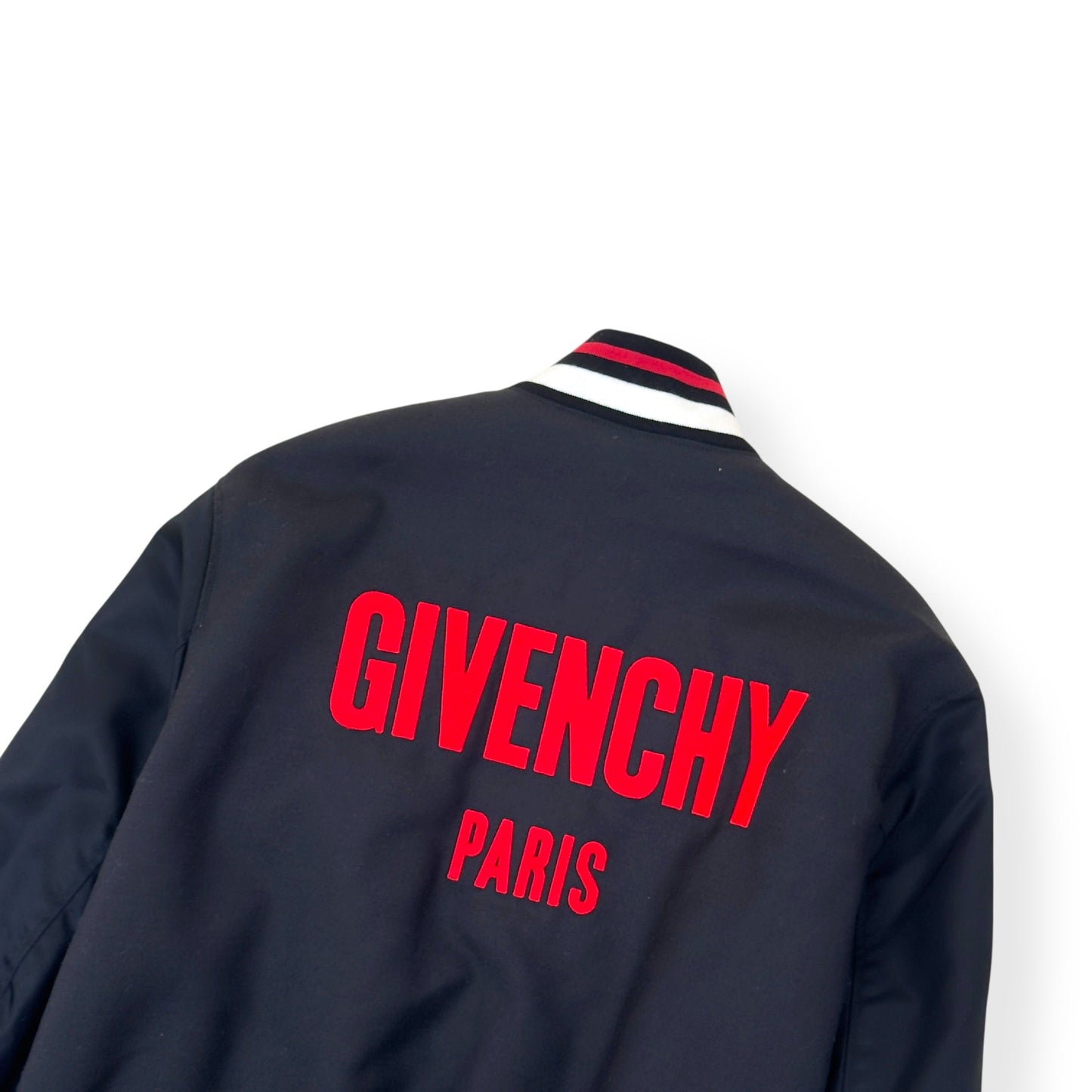GIVENCHY EMBROIDERED LOGO JACKET BLACK / RED 54 / XL | XL, Black